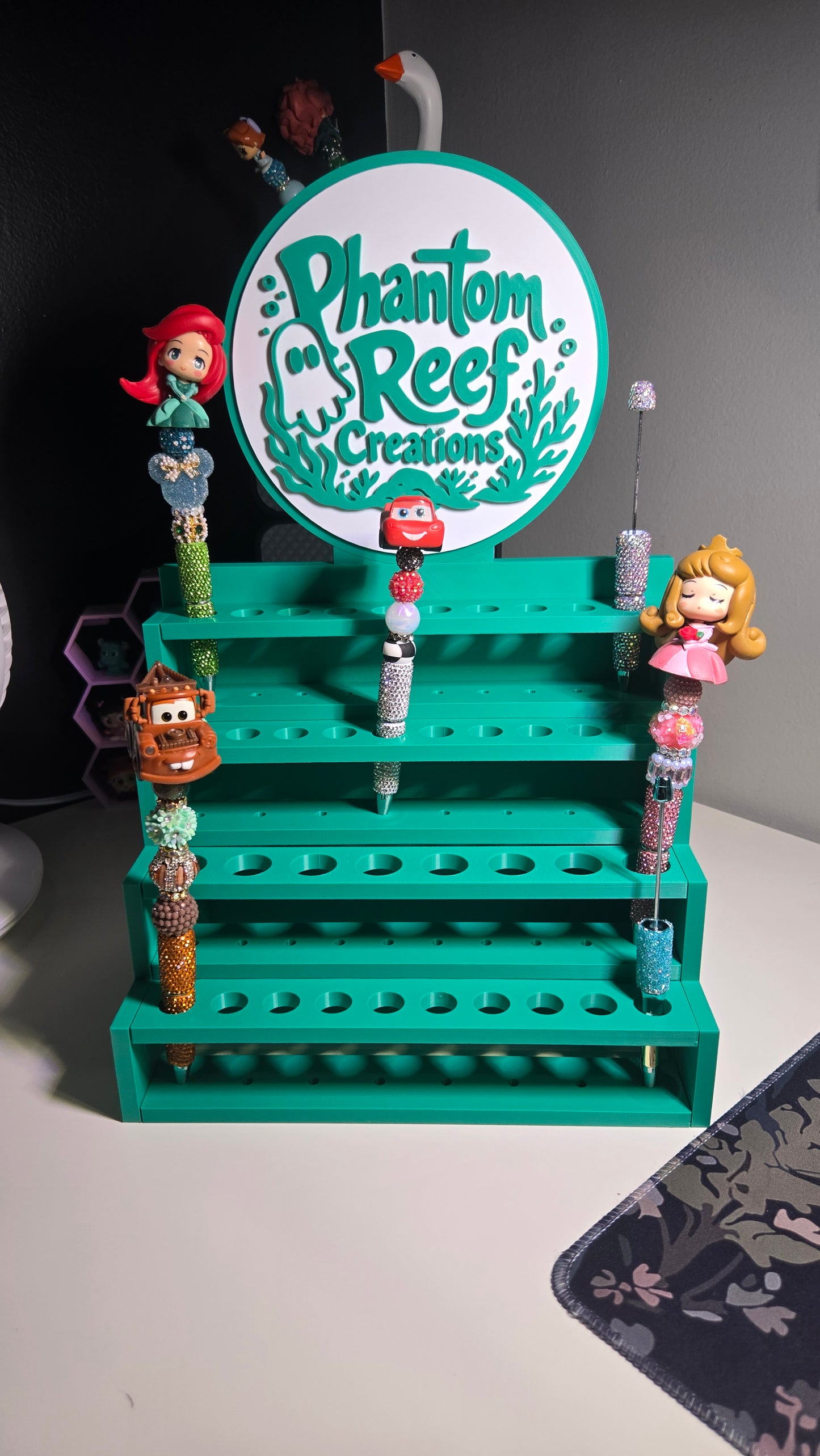 Pen holder with logo